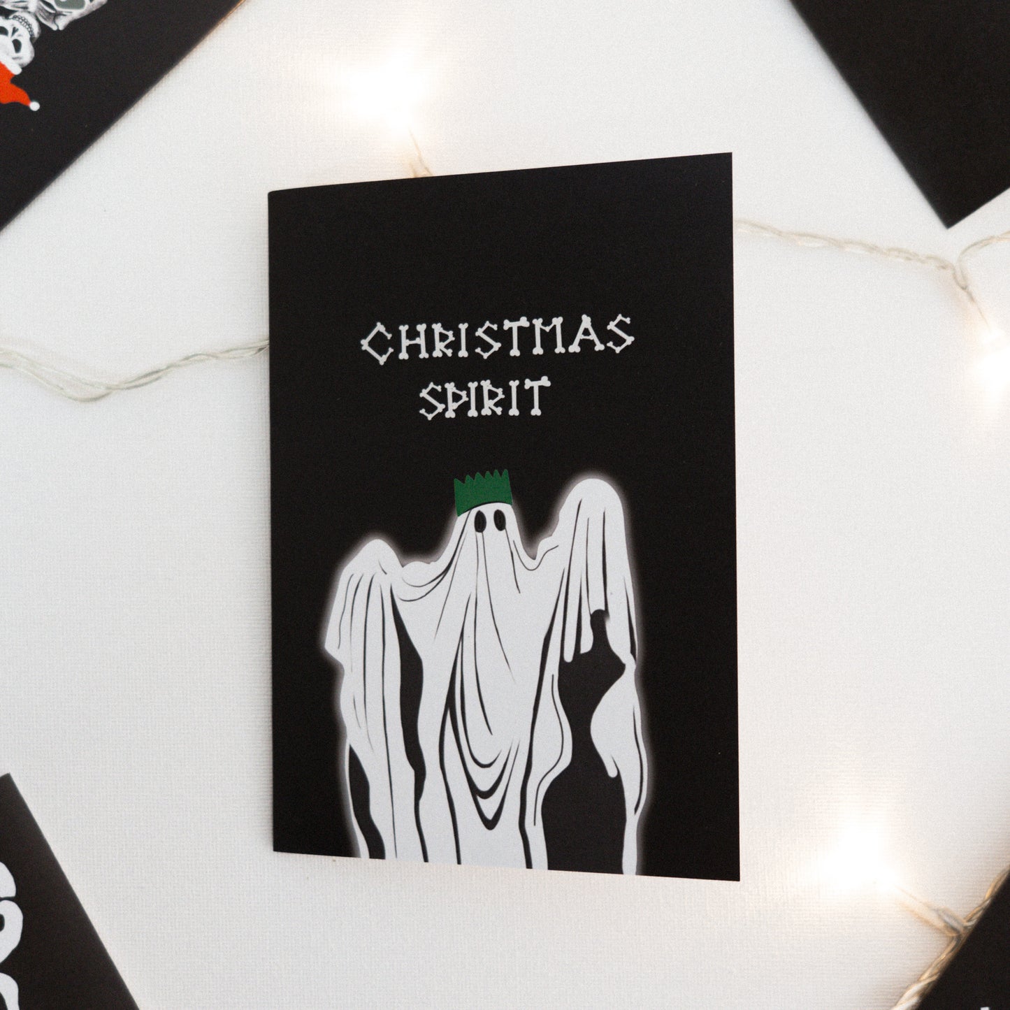 Christmas Spirit Gothic Christmas Card