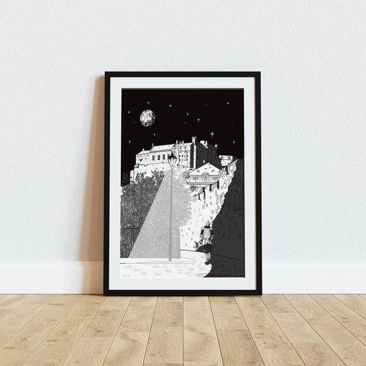 Knight Tales Edinburgh Castle Fantasy Art Print