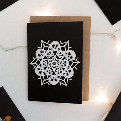 Set of 12 Skull Christmas Cards