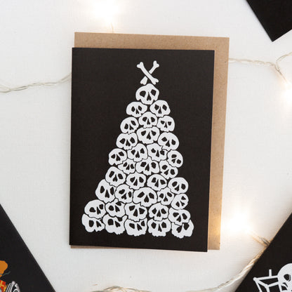 Set of 12 Skull Christmas Cards