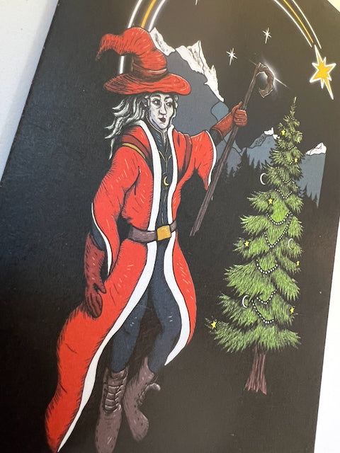 Winter Wizard Gothic Christmas Card