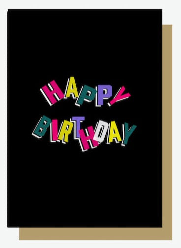 Happy Birthday Bold Alphabet Card