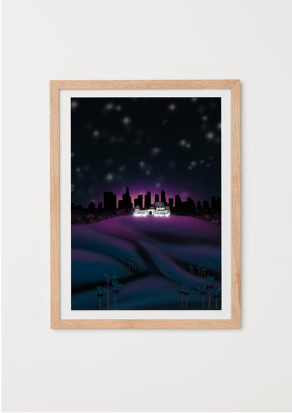 Griffith Observatory Los Angeles Art Print by Wayward
