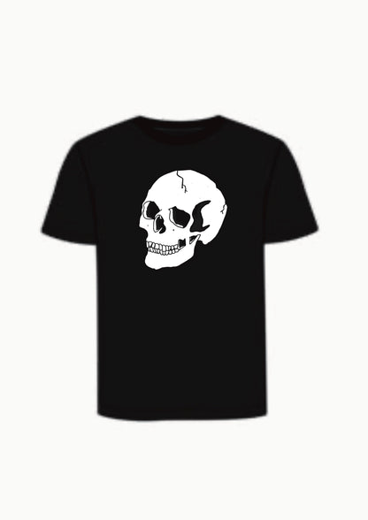Wayward Skull Front - Hand Screen Printed T-shirt 