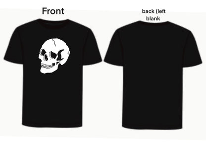 Wayward Skull Front - Hand Screen Printed T-shirt