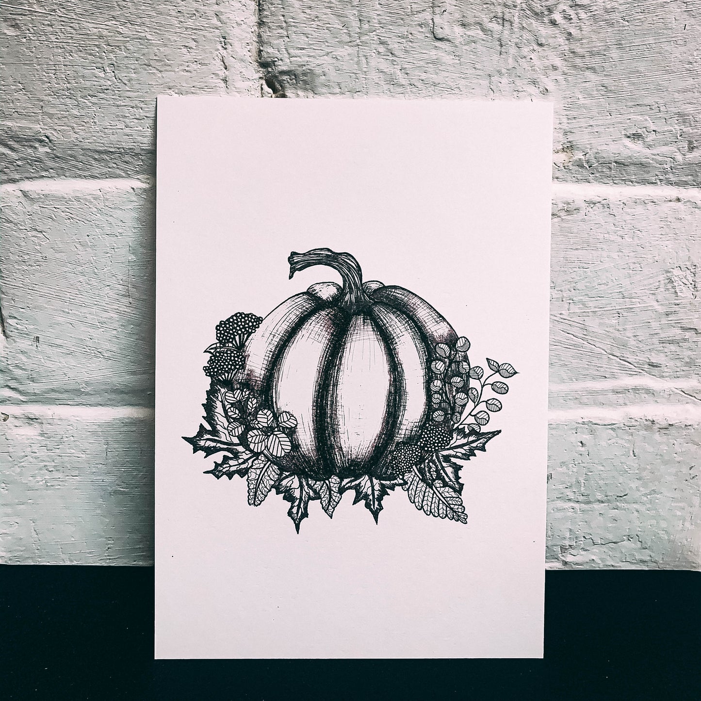 Pumpkin Sketch - A5 Print