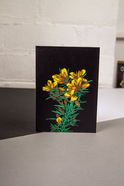 Wayward Gorse Wildflower Greetings Card